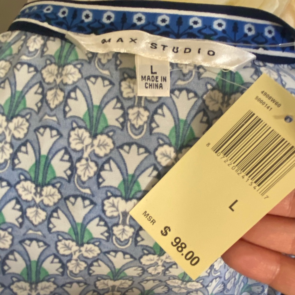 NWT MAX STUDIO WRAP DRESS - Picture 8 of 9